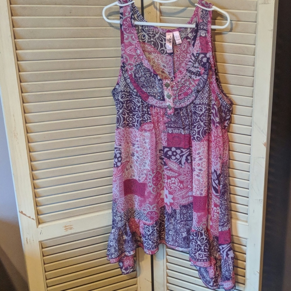 Sheer Flowing tank - juniors